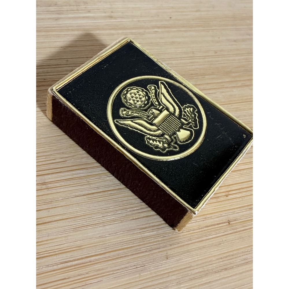 Rare Mid century Great Seal of the United States Matchbox with Purple Matches - Picture 3 of 6